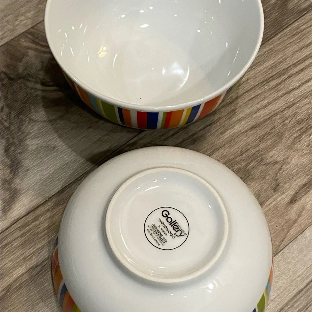 Tabletops Gallery WESTWOOD Porcelain Cereal Bowls Set‎ of 2